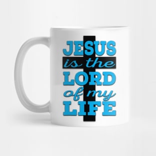 Jesus is Lord (blue and black) Mug